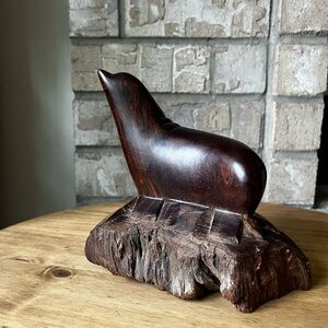 Vintage Carved‎ Ironwood Seal